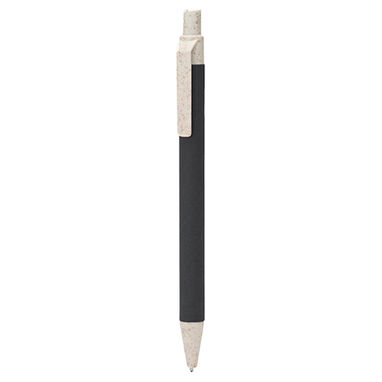 Висувна ручка виготовлена ​​з переробленого картону, колір чорний, натуральний - HW8029S10229- Фото №1