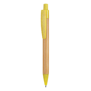 Ручка с нажимным механизмом, цвет амарильо, необработанный - HW8034S10329- Фото №1