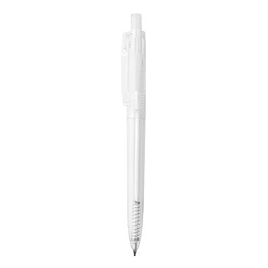 ARAL Полупрозрачная ручка с нажимным механизмом из RPET материала, цвет прозрачный - HW8037S100- Фото №1
