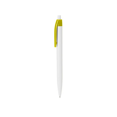 Шариковая ручка из ABS с нажимным механизмом, цвет желтый - HW8045S103- Фото №1
