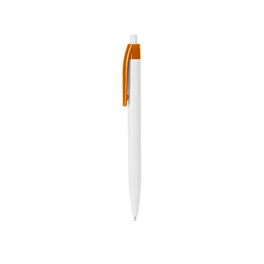 Шариковая ручка из ABS с нажимным механизмом, цвет апельсиновый - HW8045S131- Фото №1