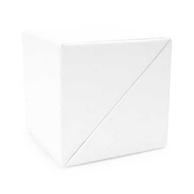 Картонный настольный набор в форме куба, цвет белый - HW8062S101- Фото №1
