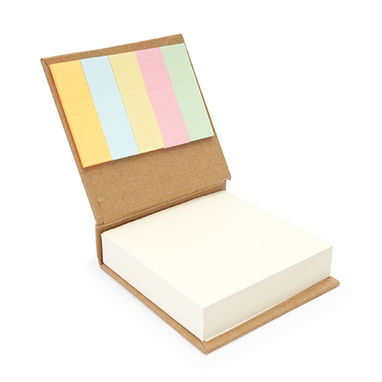 Класичний блокнот в палітурці з переробленого картону, колір бежевий - HW8063S129- Фото №2