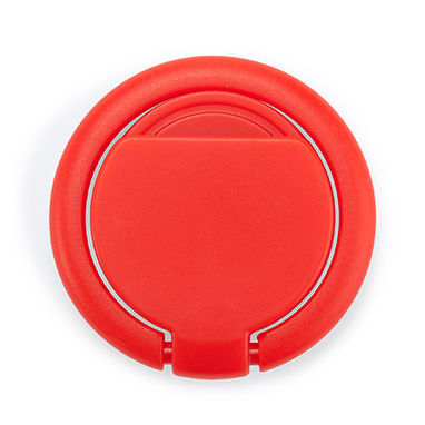 Многофункциональный держатель для смартфона с кольцом, цвет красный - IA3015S160- Фото №1