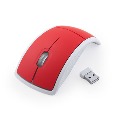 Бездротова складана миша з точним оптичним датчиком, колір червоний білий - IA3052S16001- Фото №2