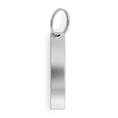 Алюмінієвий брелок, колір сріблястий - KO4070S1251- Фото №1
