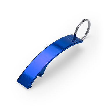 Алюминиевый нож-брелок, цвет яркий синий - KO4074S105- Фото №1