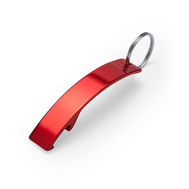 Алюминиевый нож-брелок, цвет красный - KO4074S160- Фото №1