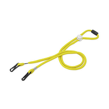 Маска для лица с талрепом со шнуром и регулировочной головкой, цвет желтый - LY7051S103- Фото №1
