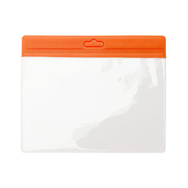 Тримач бейджа з PVC, колір апельсиновий - LY7070S131- Фото №1