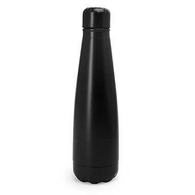 Бутылка из нержавеющей стали 304 с завинчивающейся крышкой, цвет черный - MD4011S102- Фото №1