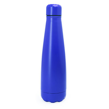 Бутылка из нержавеющей стали 304 с завинчивающейся крышкой, цвет яркий синий - MD4011S105- Фото №1