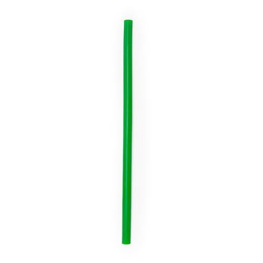 Многоразовые силиконовые соломинки в практичном полупрозрачном чехле из PP с кольцом для ключей, цвет зеленый папоротник - MD4021S1226- Фото №1