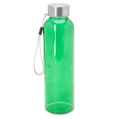 Стеклянная бутылка (доступна в различных цветах), цвет зеленый папоротник - MD4037S1226- Фото №1