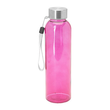 Скляна пляшка (доступна в різних кольорах), колір фуксія - MD4037S140- Фото №1