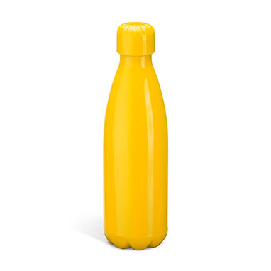 Многоразовая бутылка с красочным корпусом из PS, цвет желтый - MD4043S103- Фото №1