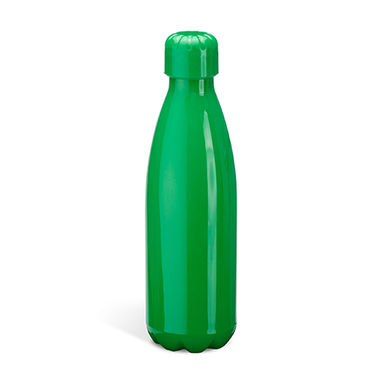 Багаторазова пляшка з барвистим корпусом з PS, колір зелена папороть - MD4043S1226- Фото №1