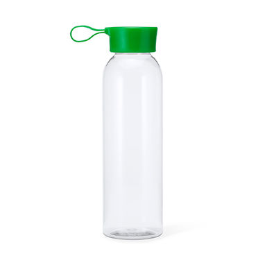 Бутылка ​​из Tritan емкостью 600 мл с соответствующего цвета крышкой и ремешком для переноски, цвет зеленый папоротник - MD4044S1226- Фото №1