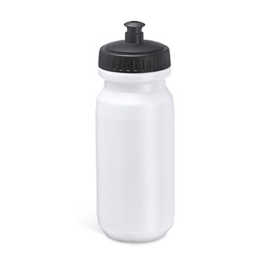 Спортивная PE бутылка с обширной поверхностью для печати, цвет белый - MD4047S101- Фото №1