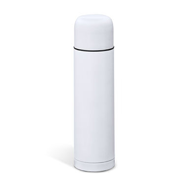 Вакуумна пляшка з нержавіючої сталі 304 з подвійною стінкою, колір білий - MD4048S101- Фото №1