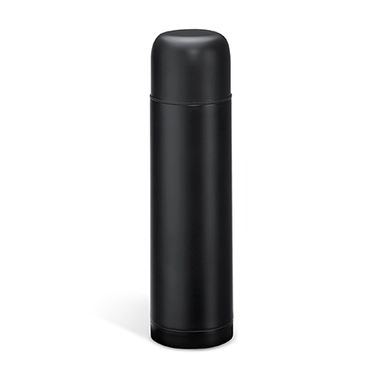 Вакуумна пляшка з нержавіючої сталі 304 з подвійною стінкою, колір чорний - MD4048S102- Фото №1