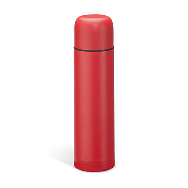 Вакуумна пляшка з нержавіючої сталі 304 з подвійною стінкою, колір червоний - MD4048S160- Фото №1