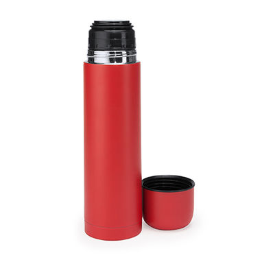 Вакуумна пляшка з нержавіючої сталі 304 з подвійною стінкою, колір червоний - MD4048S160- Фото №2