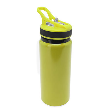 Алюминиевая бутылка в твердой отделке, цвет желтый - MD4058S103- Фото №1