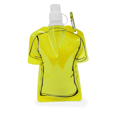 Эластичная PET бутылка в форме футболки, цвет желтый - MD4086S103- Фото №1