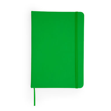 Блокнот формата A6 в жестком переплете из кожзаменителя, цвет зеленый папоротник - NB8051S1226- Фото №1