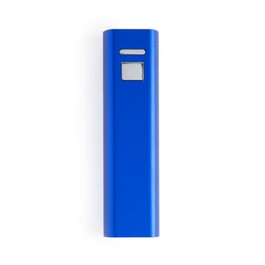 Внешняя алюминиевая батарея емкостью 2600 мА/ч, цвет яркий синий - PB3350S105- Фото №1