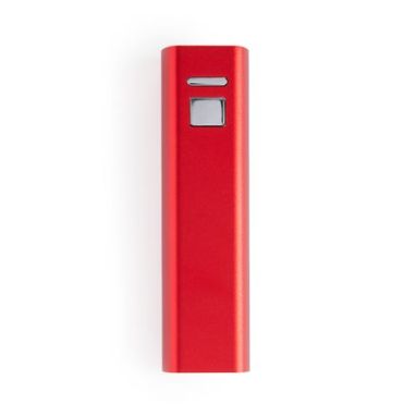 Внешняя алюминиевая батарея емкостью 2600 мА/ч, цвет красный - PB3350S160- Фото №1