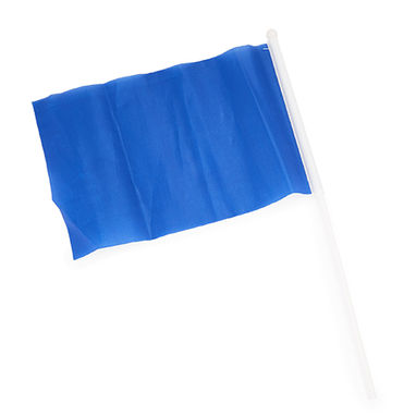 Маленький флаг с древком в ​​различных цветах и ​​наконечником, цвет яркий синий - PF3103S105- Фото №1