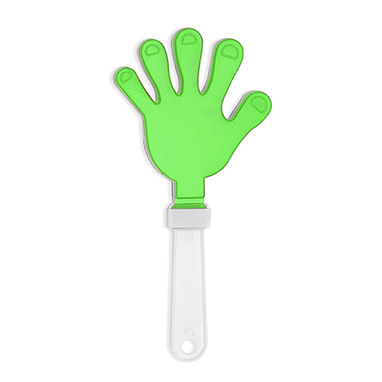 Двоколірні калатала у вигляді руки з ручкою, колір зелена папороть - PF3105S1226- Фото №1