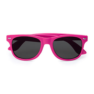 Сонцезахисні окуляри з класичним дизайном у блискучому оздобленні, колір фуксія - SG8100S140- Фото №1