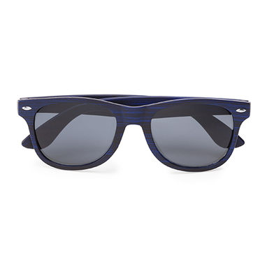 Сонцезахисні окуляри з класичним дизайном і оздобленням під дерево, колір вересковий яскравий - SG8102S1248- Фото №1
