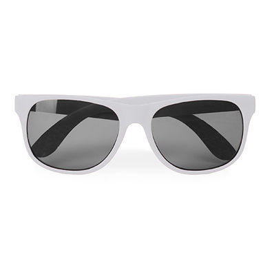 Классические солнцезащитные очки с удобной оправой в матовой отделке и линзами со степенью защиты UV 400, цвет белый - SG8103S101- Фото №1