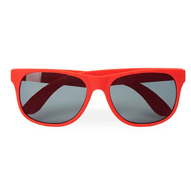 Классические солнцезащитные очки с удобной оправой в матовой отделке и линзами со степенью защиты UV 400, цвет красный - SG8103S160- Фото №1