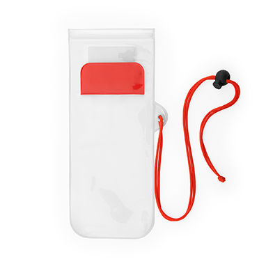 Водонепроникна багатофункціональна сумка з PVC підходить для сенсорних екранів, колір червоний - TA8202S160- Фото №1