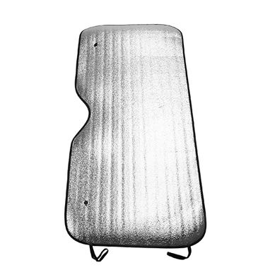 Прямоугольный солнцезащитный щиток для автомобиля с алюминиевой лицевой стороной и белой пеной на тыльной стороне, цвет черный - TO0100S102- Фото №2