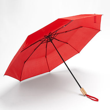 KHASI Складана парасолька з механічним відкриванням в чохлі відповідного кольору, колір білий - UM5610S101- Фото №2