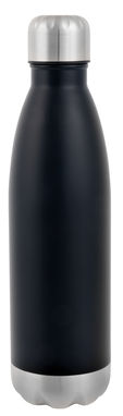 Пляшка вакуумна з подвійними стінками GOLDEN TASTE, колір сріблястий, чорний - 56-0304431- Фото №1