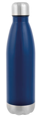 Пляшка вакуумна з подвійними стінками GOLDEN TASTE, колір сріблястий, синій - 56-0304433- Фото №1