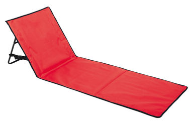 Складной пляжный коврик SUNNY BEACH, цвет красный - 56-0602151- Фото №1