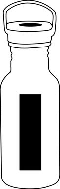 Алюминиевая бутылка ECO TRANSIT, цвет чёрный - 56-0603150- Фото №2