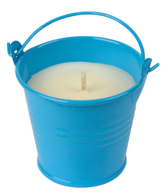 Свічка в металевому відерці CLAM, колір синій - 56-0902196- Фото №1