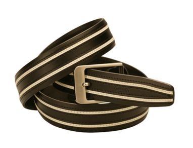 Ремень кожаный Tessa, цвет черный - AP62521-10- Фото №1