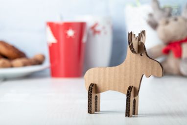 Открытка рождественская DeerSend, цвет натуральный - AP718173- Фото №3