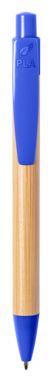 Ручка шариковая бамбуковая Heloix, цвет синий - AP721867-06- Фото №2