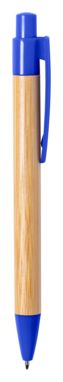 Ручка шариковая бамбуковая Heloix, цвет синий - AP721867-06- Фото №3